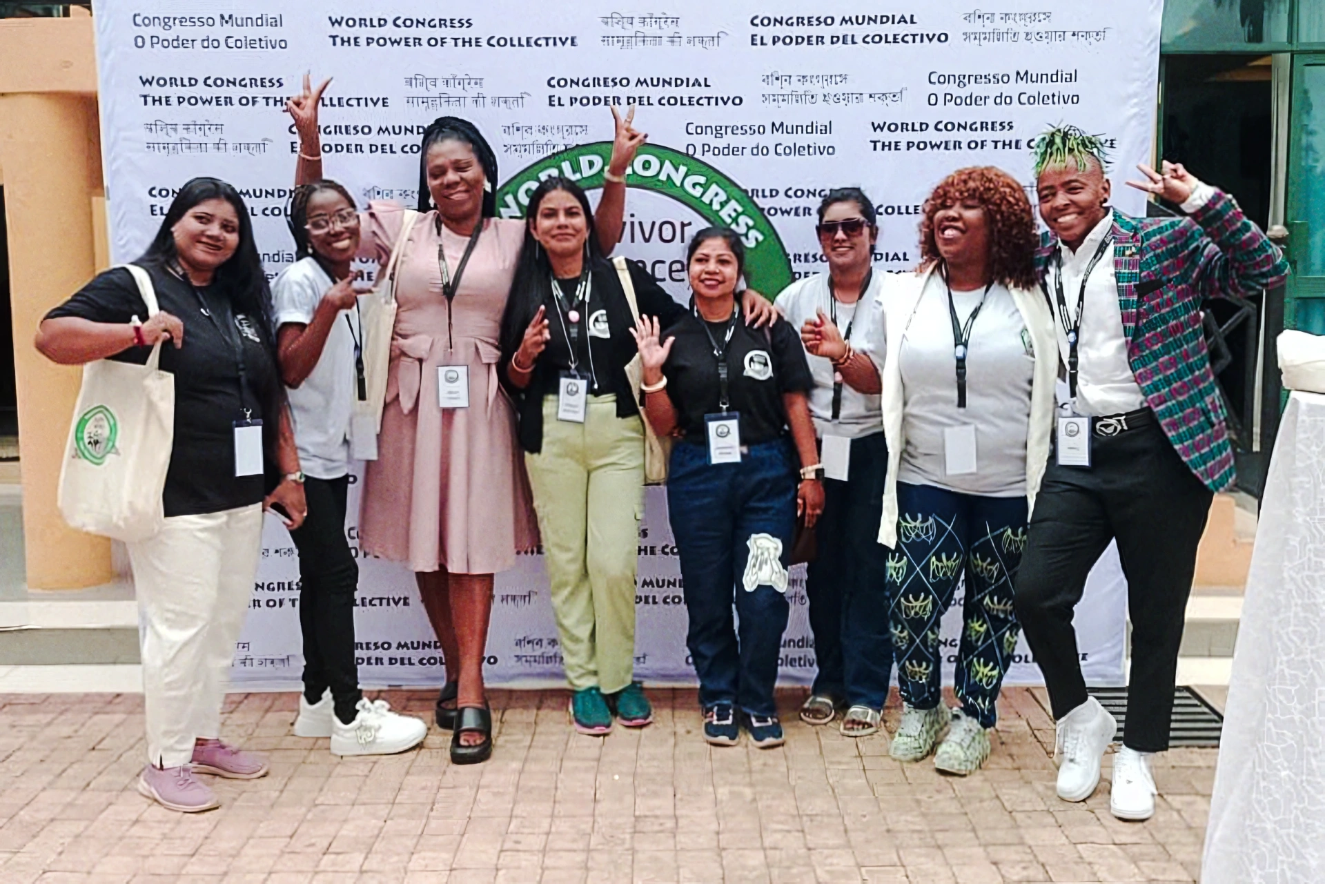 Utthan delegation at the World Congress on the Power of the Collective