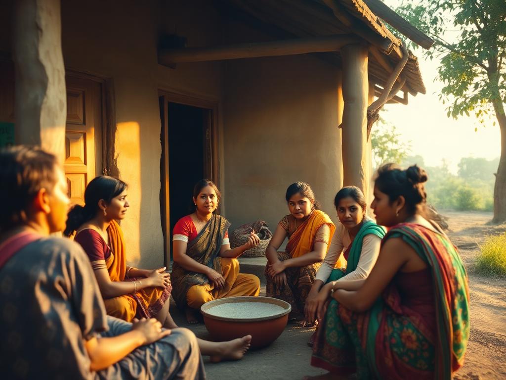 Community members in dialogue, West Bengal